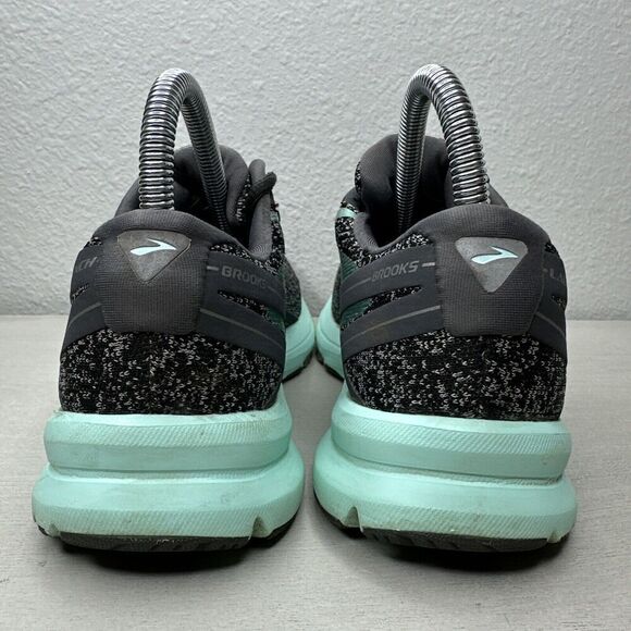 Brooks Launch 4 Grey Mint Running Shoes - Picture 4 of 7